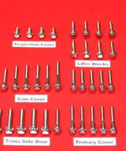 1991-1998 Dyna EVO Polished Grade 8 Stainless ARP 12pt Engine Trans Bolt Kit