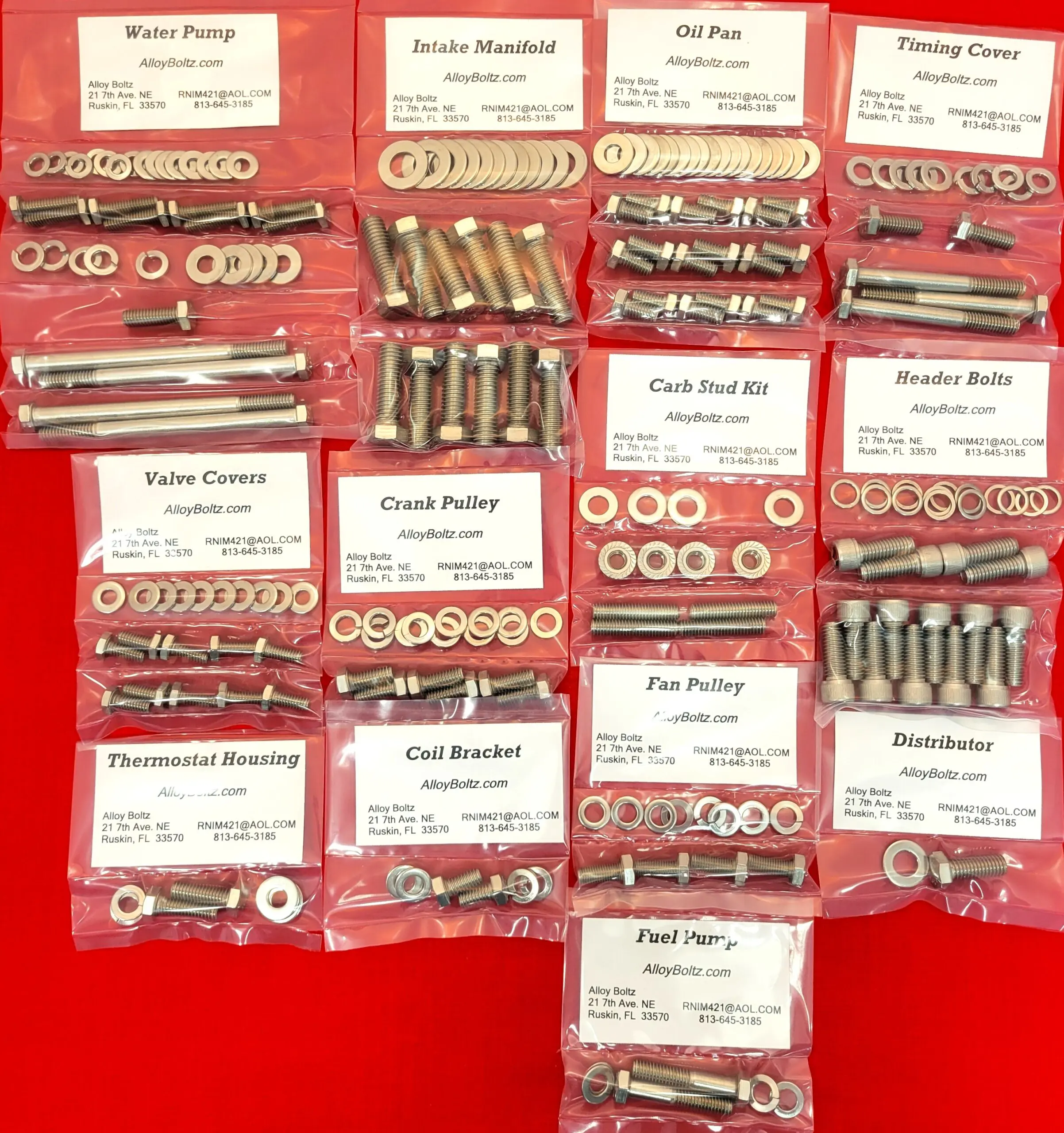 Buick 455 Stainless Steel Engine Hex Bolt Kit - Image 2