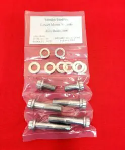 Yamaha Banshee High Strength Polished Stainless Steel ARP 12pt 10 x 1.25 Pitch Lower Motor Mount Kit