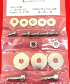 Yamaha Banshee Polished Stainless Steel Radiator Mount & Shroud Bolt Kit Set