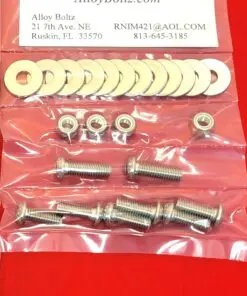Yamaha Banshee Polished Stainless Steel Rear Fender Bolt Kit