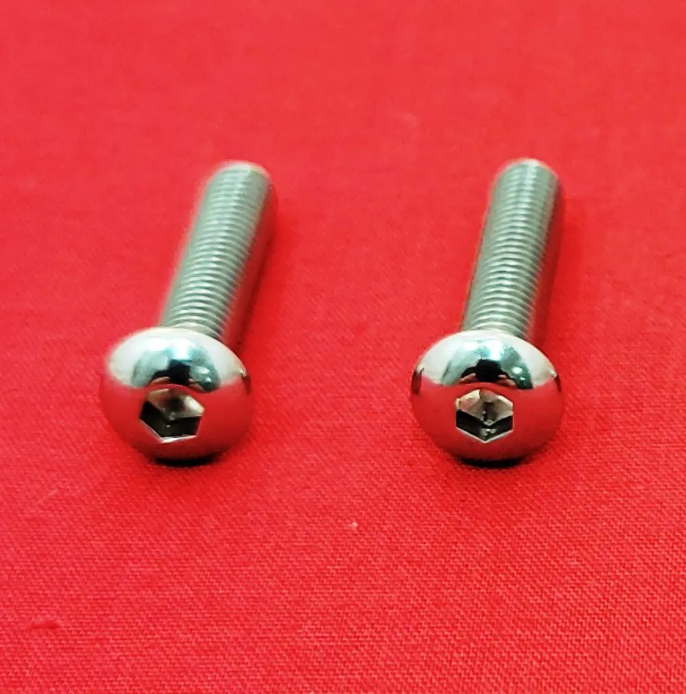 Buick 215 V-8 Polished Stainless Steel Button Head Engine Bolt Kit - Image 2