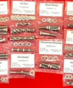 Chevy 194 230 250 292 Stainless Steel Engine Hex Bolt Kit
