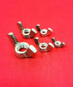 1/2-13 Polished Stainless Wing Nut