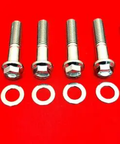SBF Small Block Ford 289 302 351W Grade 8 ARP Polished Stainless Steel Bellhousing Bolt Kit For C4 Automatics