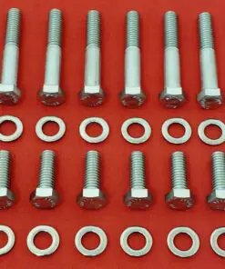 Small Block Ford SBF Stock Exhaust Manifold Stainless Steel Hex Bolt Kit