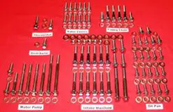 Small Block Ford SBF 260 289 302 Grade 8 ARP Polished Stainless Steel Engine Bolt Kit (P)