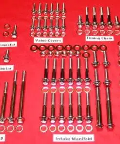Small Block Ford SBF 260 289 302 Grade 8 ARP Polished Stainless Steel Engine Bolt Kit (D)