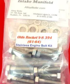 1961-1964 Oldsmobile Olds Rocket Stainless Steel Engine Hex Bolt Kit - Image 3