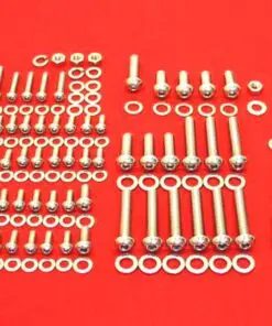 Oldsmobile Olds 260, 307, 350, 400, 403, 425 and 455 V-8 Polished Stainless Steel Button Head Bolt Kit