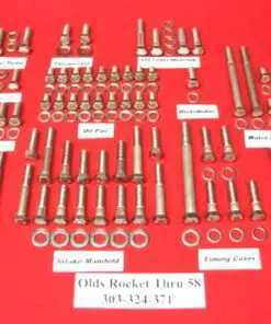 1958 & Older Oldsmobile Olds Rocket Stainless Steel Engine Hex Bolt Kit