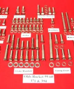 1959-1960 Oldsmobile Olds Rocket Stainless Steel Engine Hex Bolt Kit