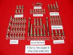 Chevy 194 230 250 292 Stainless Steel Engine Allen Bolt Kit