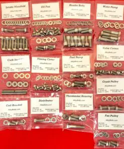 Alternative view of Small Block Chevy SBC 265 283 305 307 327 350 400 Stainless Engine Hex Bolt Kit Set