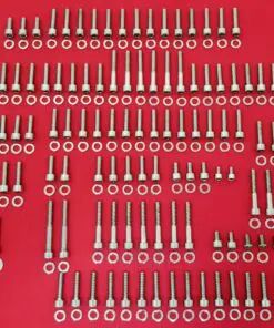 2002 & Up Polished Stainless V-Rod Engine Bolt Kit