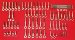 2000-2006 Softail Polished Stainless Grade 8 ARP Engine Bolt Kit