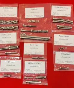 Ducati 1959-1967 Narrowcase Bevel Drive Polished Stainless Steel Engine Bolt Kit Set