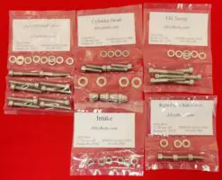 Ducati 1960-1966 Bronco 125 Polished Stainless Steel Engine Bolt Kit Set