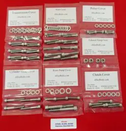 HONDA 1978-83 CX500 GL500 CX650 GL650 Polished Stainless Steel Engine Bolt Kit Set