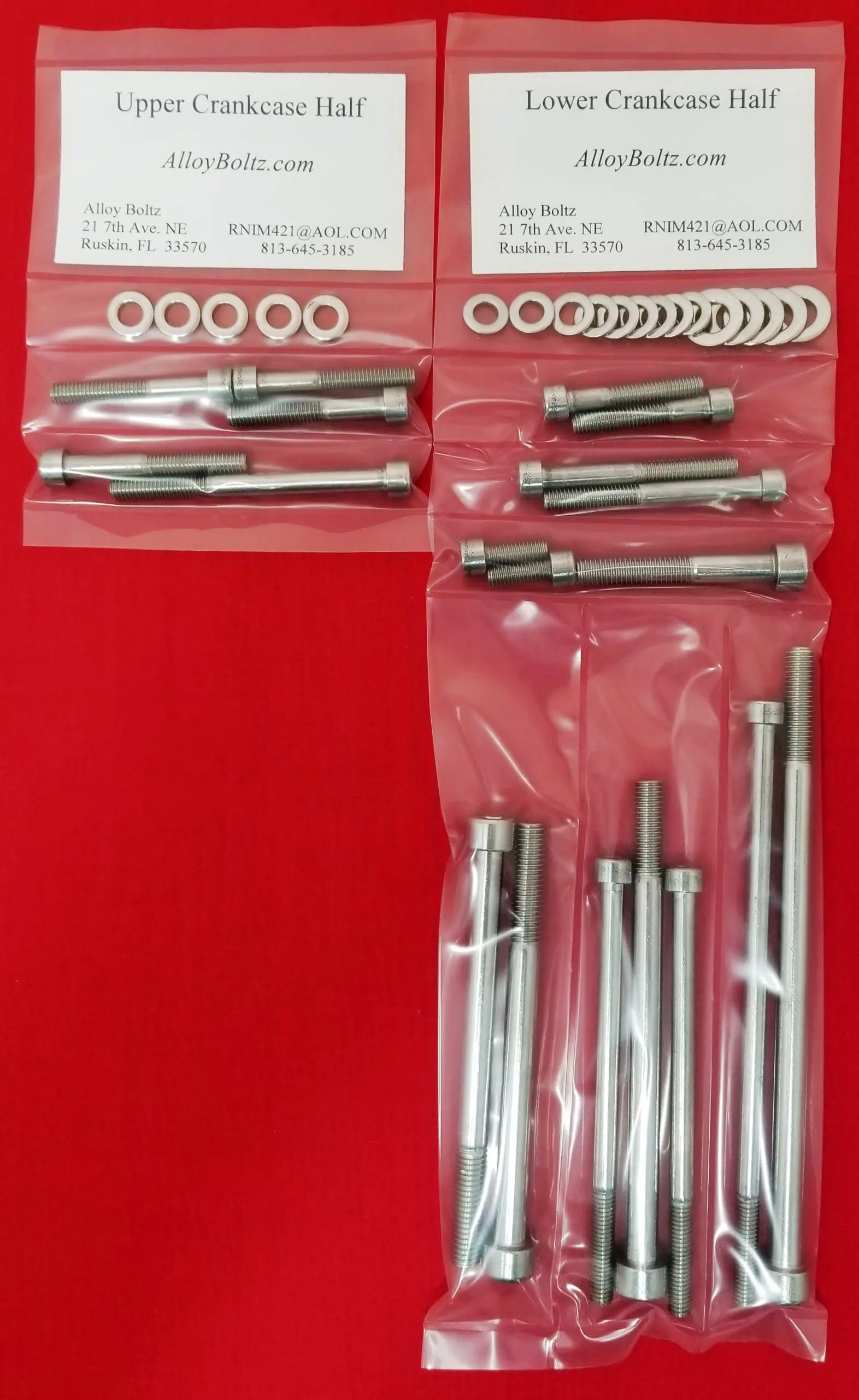 HONDA 1967-1969 CL125A SS125A CRANKCASE Halves Polished Stainless Steel Engine Bolt Kit Set