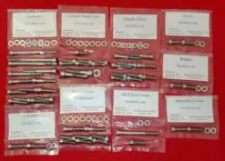 YAMAHA 1985-1988 BW200 BIG WHEEL Polished Stainless Steel Engine Bolt Kit Set