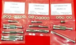 YAMAHA 1986-1990 BW80 BIG WHEEL Polished Stainless Steel Engine Bolt Kit Set