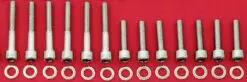 YAMAHA 1968-1973 DT1 DT2 DT3 CRANKCASE Halves Polished Stainless Steel Bolt Kit Set