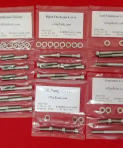 YAMAHA 1967-1969 YR1 YR2 R3 Polished Stainless Steel Engine Bolt Kit Set