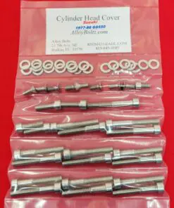 SUZUKI 1977-1986 GS550 8 VALVE CYLINDER HEAD Cover Polished Stainless Steel Bolt Kit Set