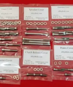 SUZUKI 1977-1986 GS550 8 VALVE Polished Stainless Steel Engine Bolt Kit Set