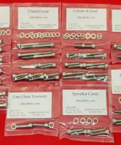 SUZUKI 2004-2005 RMZ250 Polished Stainless Steel Engine Bolt Kit Set