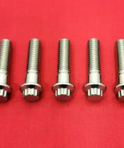 1991-2021 Sportster Polished Grade 8 ARP Stainless Front Fork Triple Tree Bolt Kit