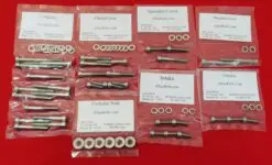 SUZUKI 1977-1979 PE250 Polished Stainless Steel Engine Bolt Kit Set