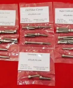 YAMAHA 1998-2016 XVS650 V STAR 650 Polished Stainless Steel Engine Bolt Kit Set