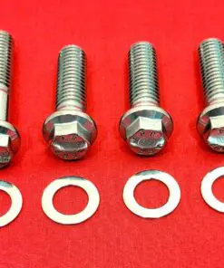 SBF Small Block Ford 289 302 351W Grade 8 ARP Polished Stainless Steel Bellhousing Bolt Kit For Stick/ Manual