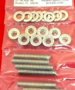 Alternative view of SBC Small Block Chevy Vortec 327 350 400 Intake Stainless Steel Stud Kit Set Bolts