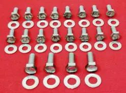 Ford 351C 351M 400M Boss Cleveland Stainless Oil Pan Hex Bolt Kit Set
