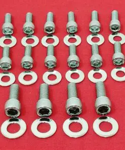 Ford 351C 351M 400M Boss Cleveland Stainless Oil Pan Allen Bolt Kit Set