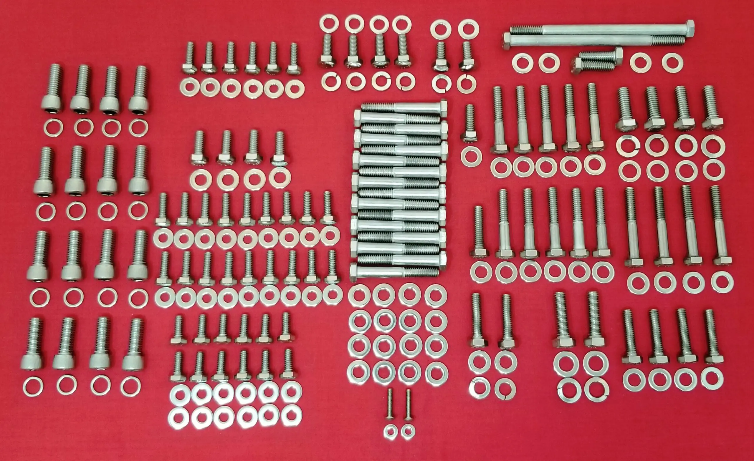 Ford 351 Windsor 351W TPI EFI Stainless Steel Engine Hex Bolt Kit Set