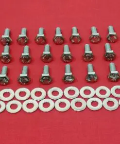 Ford 429 460 Stainless Steel Oil Pan Hex Bolt Kit Set