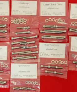 2008-2016 KTM 300 KTM300 Polished Stainless Steel Engine Bolt Kit Set