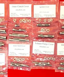 2004-2016 KTM 250 KTM250 Polished Stainless Steel Engine Bolt Kit Set