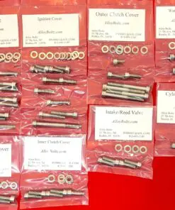 2008-2016 KTM 300 KTM300 Polished Stainless Steel Engine Bolt Kit Set