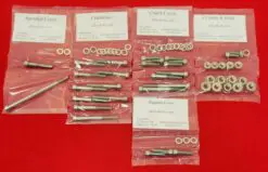 SUZUKI 1984-1985 RM125 Polished Stainless Steel Engine Bolt Kit Set