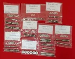 HONDA 1985 CR250R ELSINORE Polished Stainless Steel Engine Bolt Kit Set
