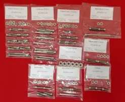 1986-1991 HONDA CR250R Polished Stainless Steel Engine Bolt Kit Set