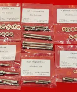 MAICO 1972-1977 250 400 440 RADIAL FIN POLISHED STAINLESS STEEL ENGINE BOLT KIT