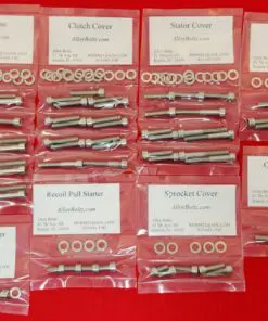 YAMAHA 1987-2003 YFM350X Warrior Polished Stainless Steel Engine Bolt Kit