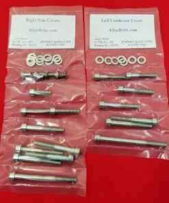 SUZUKI 1965-1969 T20 X6 HUSTLER SCRAMBLER TC250 Polished Stainless Steel Engine Bolt Kit Set