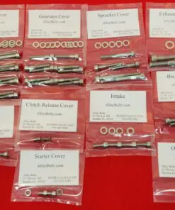 SUZUKI 1989-2009 GS500 GS500E GS500F Polished Stainless Steel Engine Bolt Kit Set